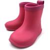 imageAmoji Baby Kids Easy On Rain Shoes Boots for Toddler Little KidRose