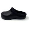 imageAmoji Fur Lined Clogs Fleece Garden Slippers House Home Winter Clogs ShoesBlack