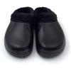 imageAmoji Fur Lined Clogs Fleece Garden Slippers House Home Winter Clogs ShoesBlack
