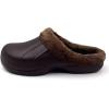 imageAmoji Fur Lined Clogs Fleece Garden Slippers House Home Winter Clogs ShoesBrown