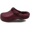 imageAmoji Fur Lined Clogs Fleece Garden Slippers House Home Winter Clogs ShoesBurgundy