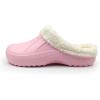imageAmoji Fur Lined Clogs Fleece Garden Slippers House Home Winter Clogs ShoesPink