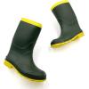imageAmoji Kids Rain shoes Easy On Rubber Rain Boots Little KidBig KidArmygreen