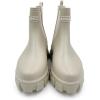 imageAmoji Unisex Ankle Chelsea Rain Platform Rubber Waterproof Boots 917Beige