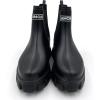 imageAmoji Unisex Ankle Chelsea Rain Platform Rubber Waterproof Boots 917Black