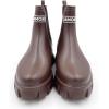 imageAmoji Unisex Ankle Chelsea Rain Platform Rubber Waterproof Boots 917Brown