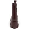 imageAmoji Unisex Ankle Chelsea Rain Platform Rubber Waterproof Boots 917Brown