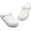imageAmoji Unisex Garden Clog Yard Shower Shoes CL1820Whitewhite