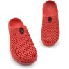 imageAmoji Unisex Garden Clogs Shoes Sandals Slippers AM1761Red