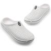 imageAmoji Unisex Garden Clogs Shoes Sandals Slippers AM1761White