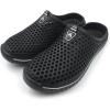 imageAmoji Unisex Garden Clogs Shoes Slippers Sandals AM1702Black