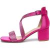 imageAmoji Womens 25 Inch Low Heel Ankle Strap Dressy Sandals 301Crossrose