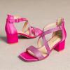 imageAmoji Womens 25 Inch Low Heel Ankle Strap Dressy Sandals 301Crossrose