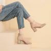imageAmoji Womens 25 Inch Low Heel Ankle Strap Dressy Sandals 301Goldglitter