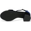 imageAmoji Womens 25 Inch Low Heel Ankle Strap Dressy Sandals 301Velvetnavy
