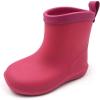 imageAmoji Baby Kids Easy On Rain Shoes Boots for Toddler Little KidRose