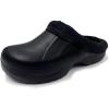 imageAmoji Fur Lined Clogs Fleece Garden Slippers House Home Winter Clogs ShoesBlack