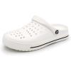 imageAmoji Unisex Garden Clog Yard Shower Shoes CL1820Whitewhite