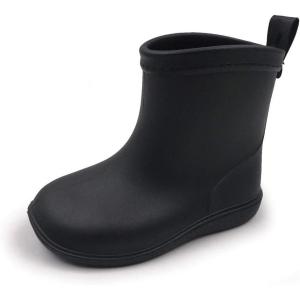 imageAmoji Baby Kids Easy On Rain Shoes Boots for Toddler Little KidBlack