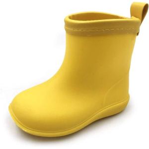imageAmoji Baby Kids Easy On Rain Shoes Boots for Toddler Little KidYellow
