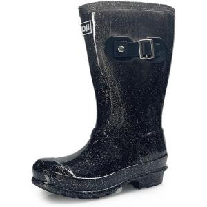 imageAmoji Gril Easy On Rain Boots Little KidBig KidGlitterblack