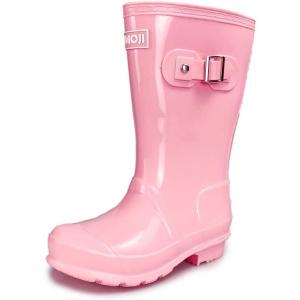 imageAmoji Gril Easy On Rain Boots Little KidBig KidSolidpink