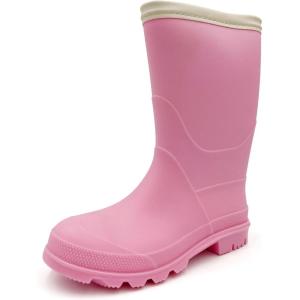 imageAmoji Kids Rain shoes Easy On Rubber Rain Boots Little KidBig KidPink