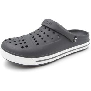 imageAmoji Unisex Garden Clog Yard Shower Shoes CL1820Greywhite