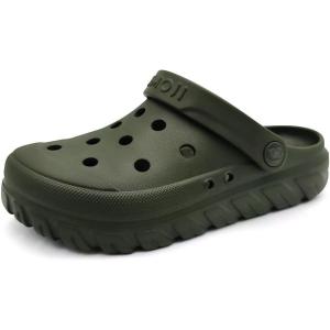 imageAmoji Unisex Garden Clogs Gardening Slip On Shoes CL212Armygreen