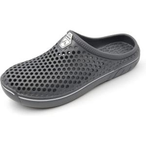 imageAmoji Unisex Garden Clogs Shoes Sandals Slippers AM1761Grey