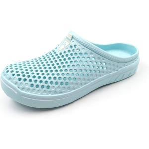 imageAmoji Unisex Garden Clogs Shoes Sandals Slippers AM1761Iceblue