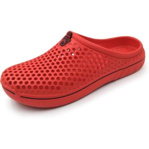 imageAmoji Unisex Garden Clogs Shoes Sandals Slippers AM1761Red