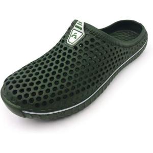 imageAmoji Unisex Garden Clogs Shoes Slippers Sandals AM1702Armygreen