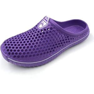 imageAmoji Unisex Garden Clogs Shoes Slippers Sandals AM1702Purple