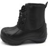 imageAmoji Boys Snow Boots Kid Warm Winter Boots Cold Weather Shoes Tollder LittleBig KidBlack