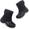 imageAmoji Boys Snow Boots Kid Warm Winter Boots Cold Weather Shoes Tollder LittleBig KidBlackblack
