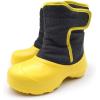 imageAmoji Boys Snow Boots Kid Warm Winter Boots Cold Weather Shoes Tollder LittleBig KidBlackyellow