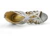 imageAmoji Girl Dress Sandals Girl Sparkly High Heels Kid Flower Wedding Princess Shoes Silver KID421 Size 4 Big Kid