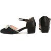imageAmoji Girls High Heels Kid Ankle Strap Dress Shoes Wedding Party for Little Kid Big Kid 412413blacksatin