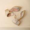 imageAmoji Girls High Heels Kid Ankle Strap Dress Shoes Wedding Party for Little Kid Big Kid 412413goldglitter