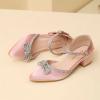 imageAmoji Girls High Heels Kid Ankle Strap Dress Shoes Wedding Party for Little Kid Big Kid 412413pinksatin