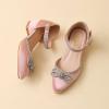 imageAmoji Girls High Heels Kid Ankle Strap Dress Shoes Wedding Party for Little Kid Big Kid 412413pinksatin