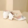 imageAmoji Girls High Heels Kid Ankle Strap Dress Shoes Wedding Party for Little Kid Big Kid 412413whitepu