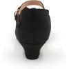 imageAmoji Girls High Heels Kid Ankle Strap Dress Shoes Wedding Party for Little Kid Big Kid 412419black