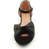 imageAmoji Girls High Heels Kid Ankle Strap Dress Shoes Wedding Party for Little Kid Big Kid 412419black