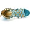 imageAmoji Girls High Heels Kid Ankle Strap Dress Shoes Wedding Party for Little Kid Big Kid 412420blue