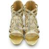 imageAmoji Girls High Heels Kid Ankle Strap Dress Shoes Wedding Party for Little Kid Big Kid 412420gold