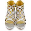 imageAmoji Girls High Heels Kid Ankle Strap Dress Shoes Wedding Party for Little Kid Big Kid 412420silver