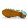 imageAmoji Girls High Heels Kid Ankle Strap Dress Shoes Wedding Party for Little Kid Big Kid 412421blue