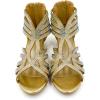 imageAmoji Girls High Heels Kid Ankle Strap Dress Shoes Wedding Party for Little Kid Big Kid 412421gold